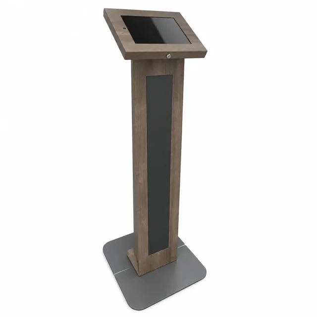 TabKiosk Stand Classic Wood